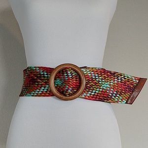 Woven fabric Fossil belt - S